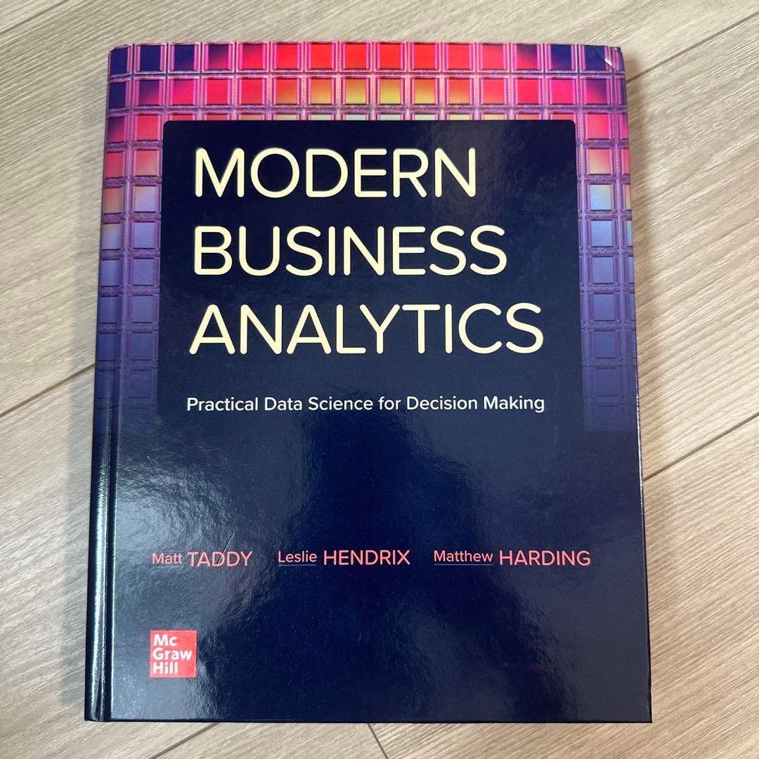MODERN BUSINESS ANALYTICS ハードカバー 落ち着いた色 MODERN BUSINESS ANALYTICS ハードカバー